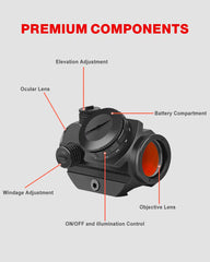 Feyachi RDS-22 Micro Red Dot Sight - Compact Optic feyachi Default Title Default Title-