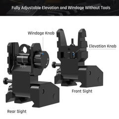 Feyachi S17 Flip Up Sights - Front/Rear Iron Sites feyachi Default Title Default Title-