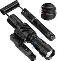 Feyachi 1500 Lumen LED Tactical Flashlight Rechargeable IPX7 Protection 4 Modes Weapon Light Picatinny Rail Flashlight Included with Pressure Switch（Molk-FL34） feyachi Default Title Default Title-