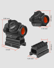 Feyachi RDS-23 Micro Red Dot Sight - Compact with Riser Mount feyachi Default Title Default Title-
