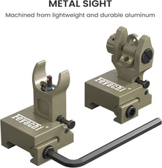 Feyachi S27-SS Fiber Optic Iron Sights - Flip Up Sight Set feyachi Default Title Default Title-