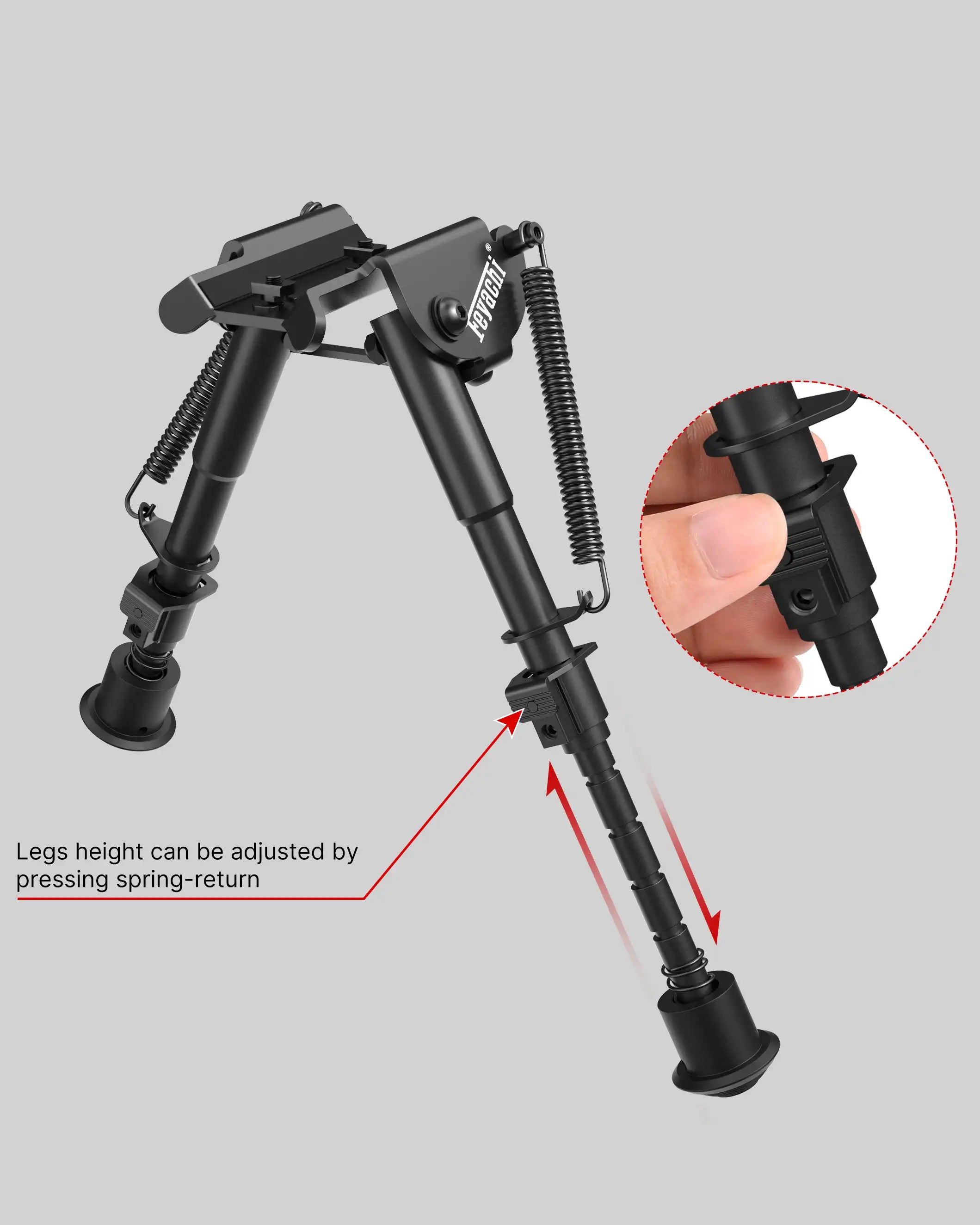 Feyachi B13 Bipod - 6-9 Inch Lightweight Mlok Direct Attach