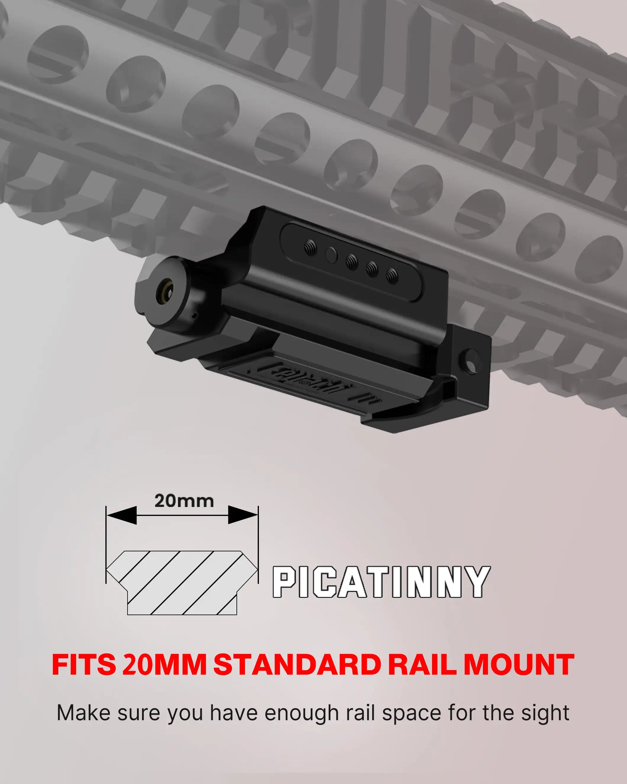 Feyachi PL-31 Compact Laser Sight - Red Low-Profile