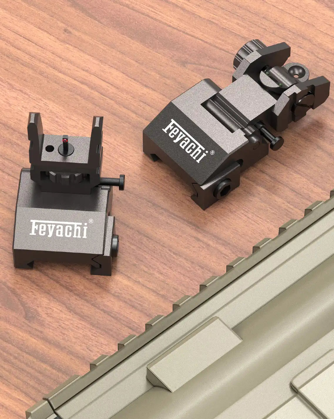 Feyachi S37 Fiber Optic Iron Sights - Flip Up Sights feyachi Default Title Default Title-